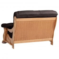 Max Winzer 2-Sitzer Ledersofa - braun - Eiche massiv Gestell -Wohnzimmer Verkäufe 9003112200 04 1600Wx1600H
