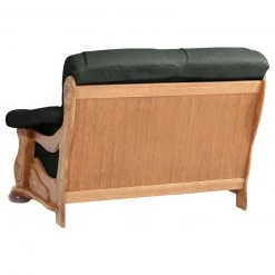 Max Winzer 2-Sitzer Ledersofa - dunkelgrün - Eiche massiv Gestell -Wohnzimmer Verkäufe 9003113100 04 1600Wx1600H