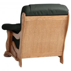 Max Winzer Ledersessel - dunkelgrün - Eiche massiv Gestell -Wohnzimmer Verkäufe 9003113200 04 1600Wx1600H