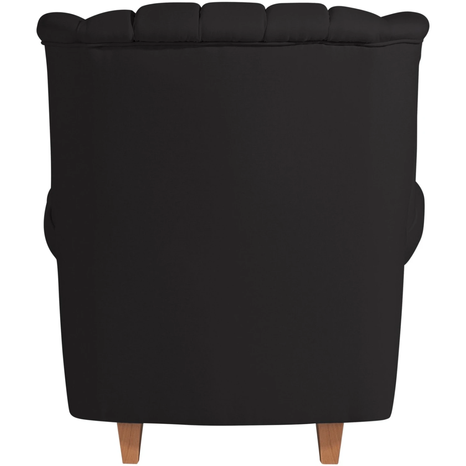 Max Winzer Ohrensessel - schwarz - Kunstleder 4 Max Winzer Ohrensessel - schwarz - Kunstleder – Bild 4