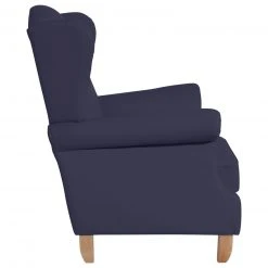 Max Winzer Ohrenbackensessel - dunkelblau - Kunstleder - mit Kissen -Wohnzimmer Verkäufe 9003123700 03 1600Wx1600H