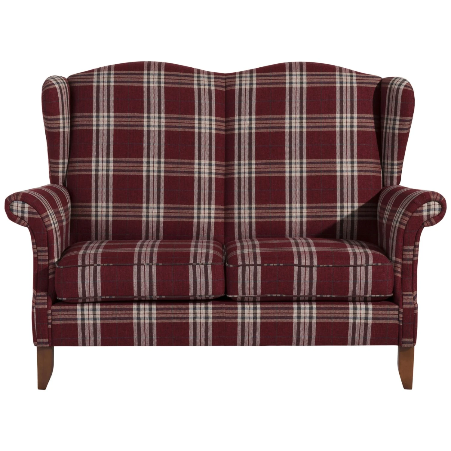 Max Winzer 2-Sitzer - rot-kariert - Flachgewebe - mit Kissen 2 Max Winzer 2-Sitzer - rot-kariert - Flachgewebe - mit Kissen – Bild 2