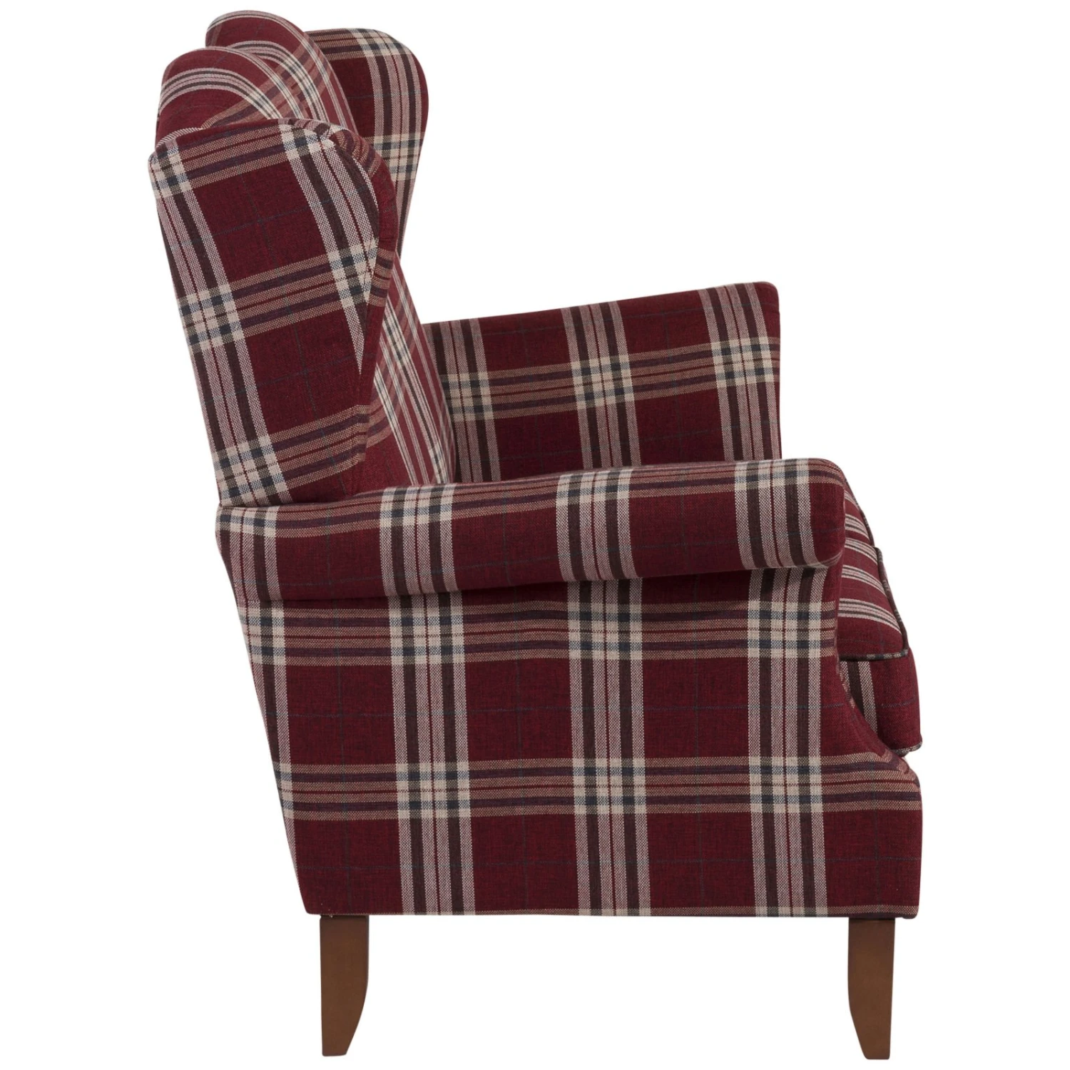 Max Winzer 2-Sitzer - rot-kariert - Flachgewebe - mit Kissen 3 Max Winzer 2-Sitzer - rot-kariert - Flachgewebe - mit Kissen – Bild 3