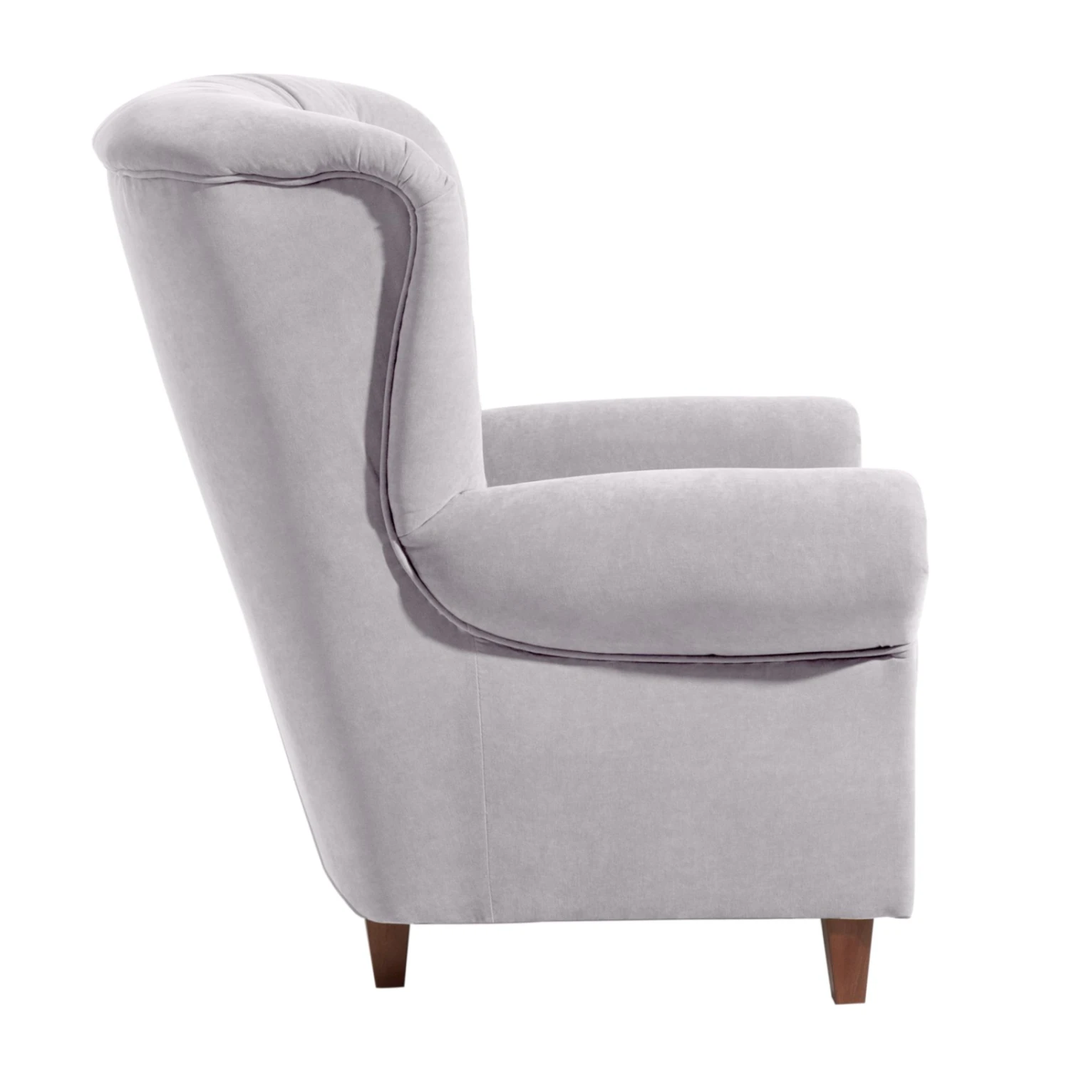 Max Winzer Sessel - silber - Veloursstoff - Massivholz 2 Max Winzer Sessel - silber - Veloursstoff - Massivholz – Bild 2