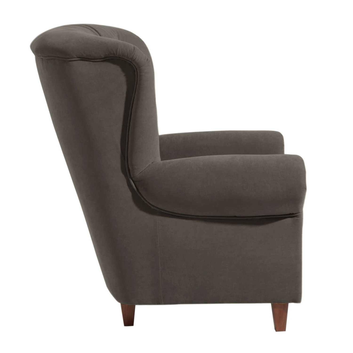 Max Winzer Sessel - stein - Veloursstoff - Massivholz 2 Max Winzer Sessel - stein - Veloursstoff - Massivholz – Bild 2