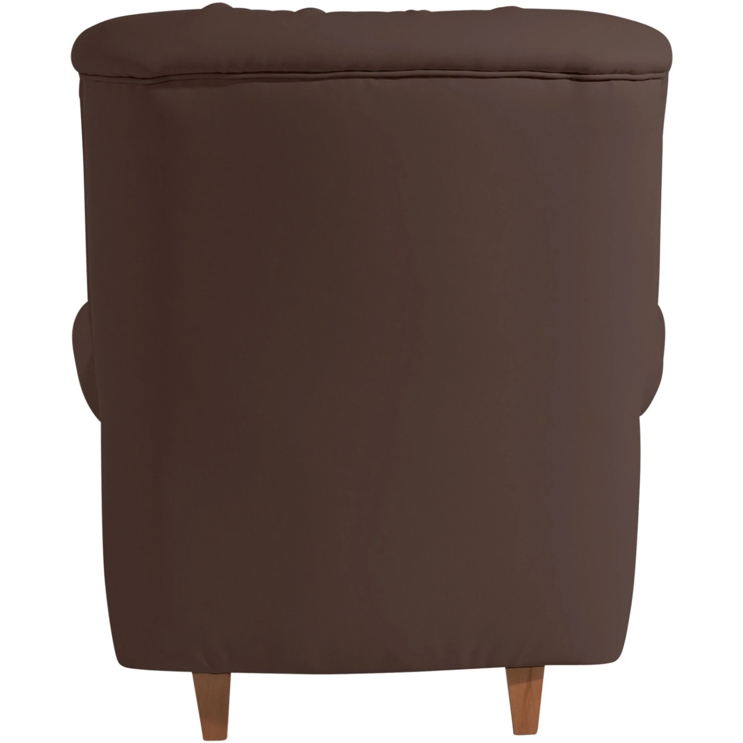 Max Winzer Sessel - braun - Kunstleder - Massivholz 3 Max Winzer Sessel - braun - Kunstleder - Massivholz – Bild 3