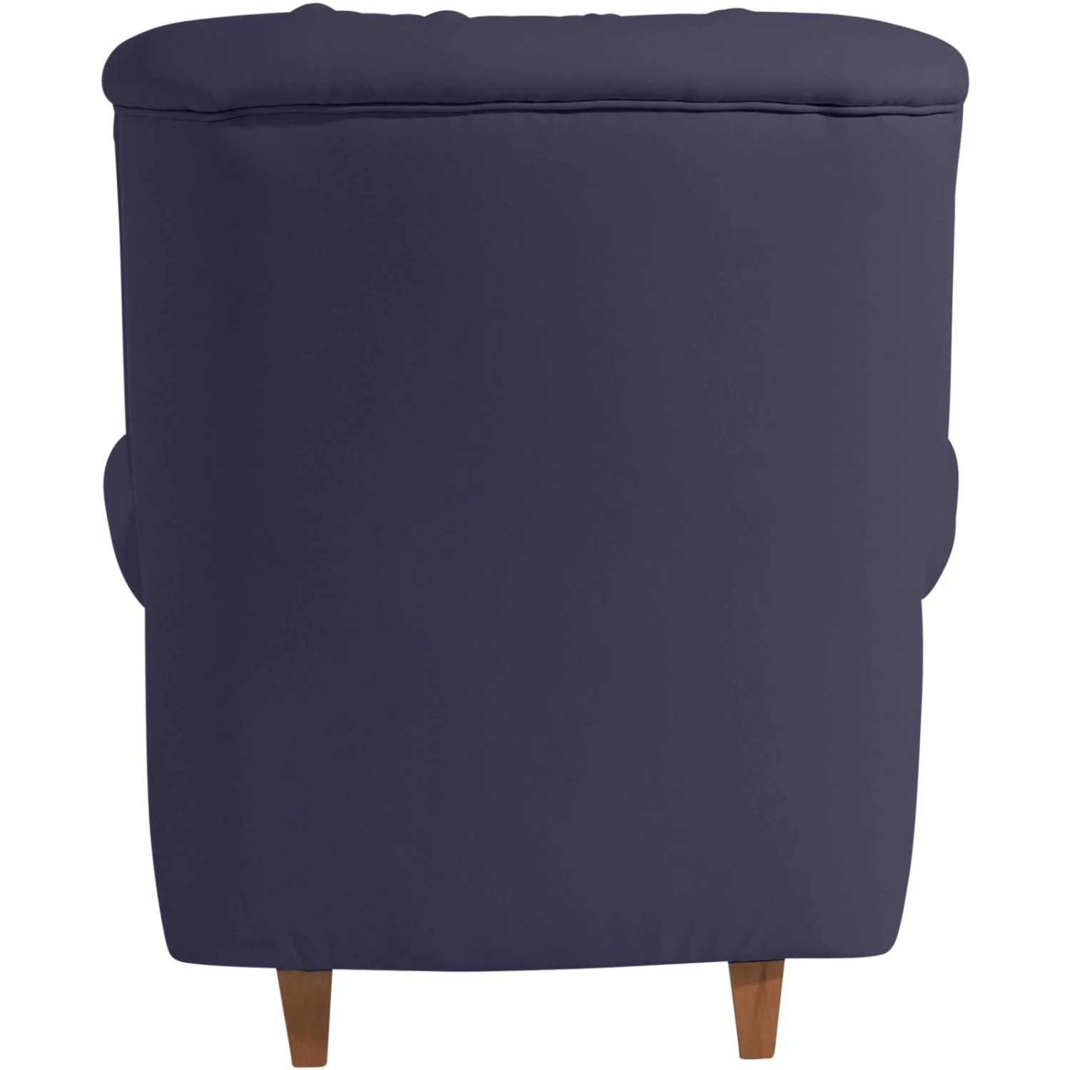 Max Winzer Sessel - dunkelblau - Kunstleder - Massivholz 3 Max Winzer Sessel - dunkelblau - Kunstleder - Massivholz – Bild 3