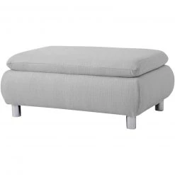 Max Winzer Hocker - silber - feines Strukturgewebe