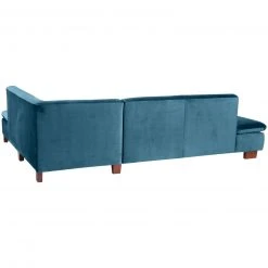 Max Winzer Ecksofa - petrol - Samtvelours - klappbare Armlehne -Wohnzimmer Verkäufe 9003139600 03 1600Wx1600H