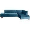 Max Winzer Ecksofa - petrol - Samtvelours - klappbare Armlehne