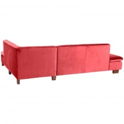 Max Winzer Ecksofa - rot - Samtvelours - klappbare Armlehne -Wohnzimmer Verkäufe 9003139700 03 1600Wx1600H