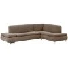 Max Winzer Ecksofa - sahara - Veloursstoff - klappbare Armlehne