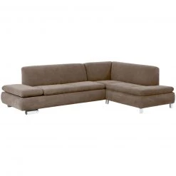 Max Winzer Ecksofa - sahara - Veloursstoff - klappbare Armlehne