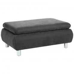 Max Winzer Hocker - anthrazit - Veloursstoff