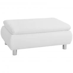 Max Winzer Hocker - weiß - Kunstleder