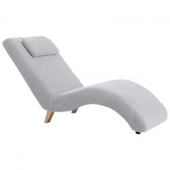 Max Winzer Polsterliege - silber - Veloursstoff - mit Kissen