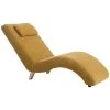 Max Winzer Polsterliege - mais - Veloursstoff - mit Kissen