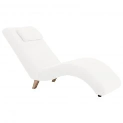 Max Winzer Polsterliege - creme - Veloursstoff - mit Kissen