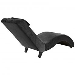 Max Winzer Polsterliege - schwarz - Samtvelours - mit Kissen -Wohnzimmer Verkäufe 9003149500 03 1600Wx1600H