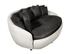 Big-Sofa - schwarz-weiß - mit Kissen -Wohnzimmer Verkäufe 9003246300 03 1600Wx1600H