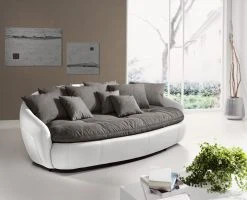 Big-Sofa - schlamm-weiß - mit Kissen -Wohnzimmer Verkäufe 9003246600 02 1600Wx1600H