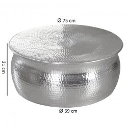 Couchtisch - silber - Aluminium -Wohnzimmer Verkäufe 9003286900 03 1600Wx1600H