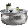 Couchtisch - silber - Aluminium