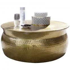 Loungetisch - gold - Aluminium