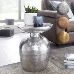 Beistelltisch - silberfarben - Aluminium - 36 cm breit 6 Beistelltisch - silberfarben - Aluminium - 36 cm breit -Wohnzimmer Verkäufe 9003289400 03 1600Wx1600H