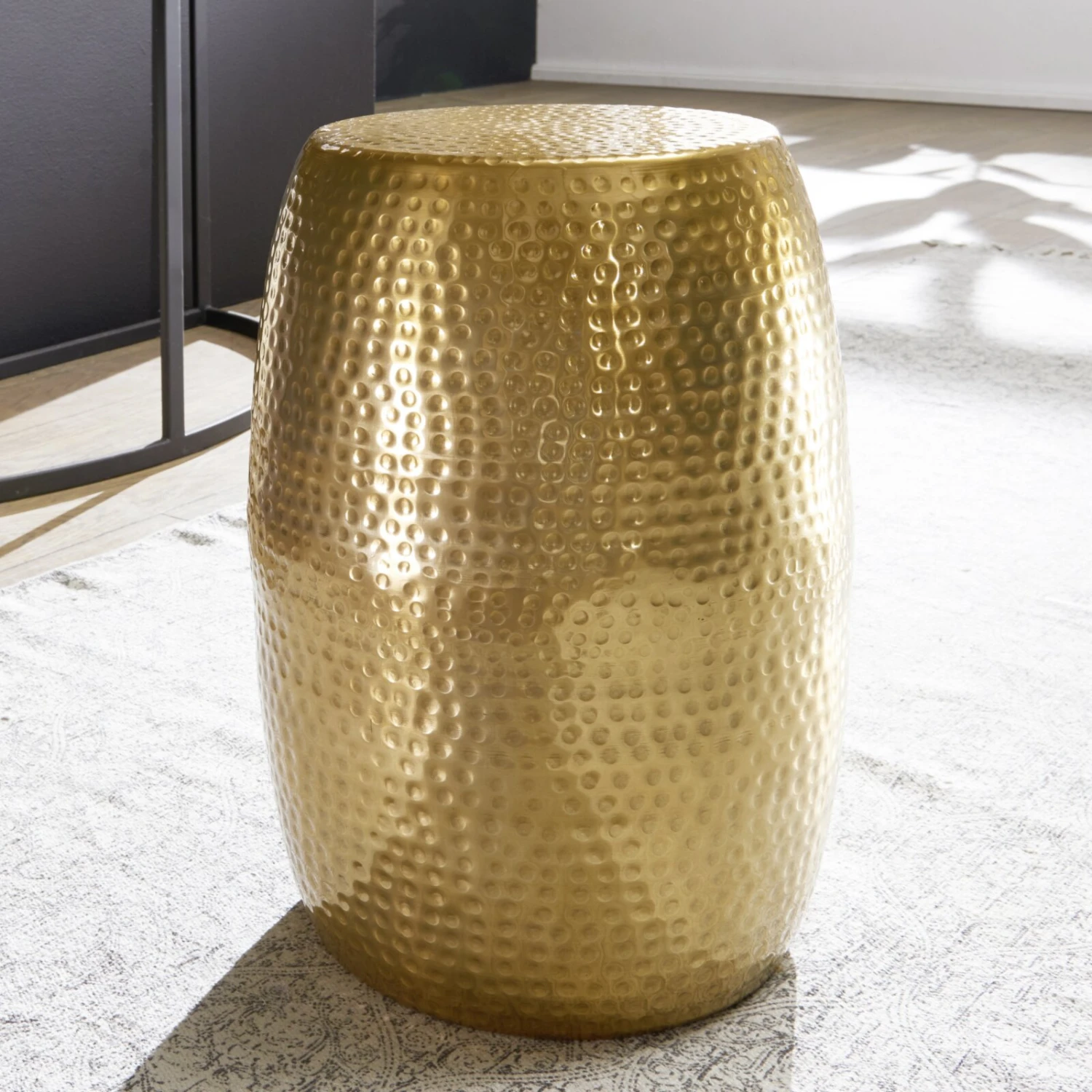 Beistelltisch - goldfarben - Aluminium - 30 cm breit 2 Beistelltisch - goldfarben - Aluminium - 30 cm breit – Bild 2