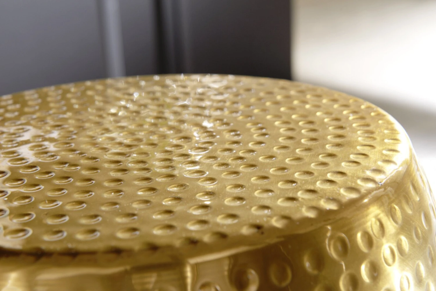 Beistelltisch - goldfarben - Aluminium - 30 cm breit 4 Beistelltisch - goldfarben - Aluminium - 30 cm breit – Bild 4