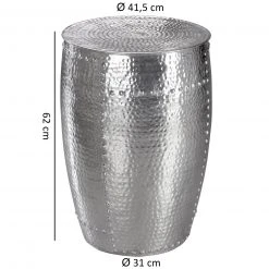 Beistelltisch - silberfarben - Aluminium - 41,5 cm breit -Wohnzimmer Verkäufe 9003290100 03 1600Wx1600H