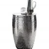 Beistelltisch - silberfarben - Aluminium - 41,5 cm breit