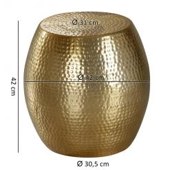 Beistelltisch - goldfarben - Aluminium - 42 cm -Wohnzimmer Verkäufe 9003290600 03 1600Wx1600H