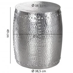 Beistelltisch - silberfarben - Aluminium - 42 cm breit -Wohnzimmer Verkäufe 9003290700 03 1600Wx1600H