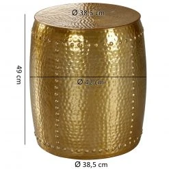 Beistelltisch - goldfarben - Aluminium - 42 cm breit -Wohnzimmer Verkäufe 9003290900 03 1600Wx1600H