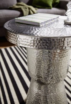 Beistelltisch - silberfarbig - Aluminium - 43 cm breit 7 Beistelltisch - silberfarbig - Aluminium - 43 cm breit -Wohnzimmer Verkäufe 9003291300 04 1600Wx1600H