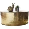 Couchtisch - gold - Aluminium - 75 cm breit