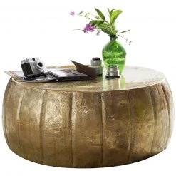 Loungetisch - goldfarben - Aluminium - 72 cm breit