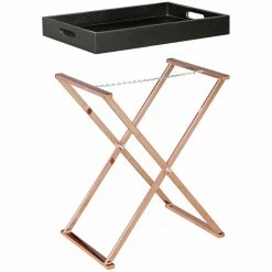 TV Beistelltisch - schwarz-kupfer