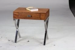 Nachttisch - braun - mit Schublade - Sheesham massiv -Wohnzimmer Verkäufe 9003308600 04 1600Wx1600H