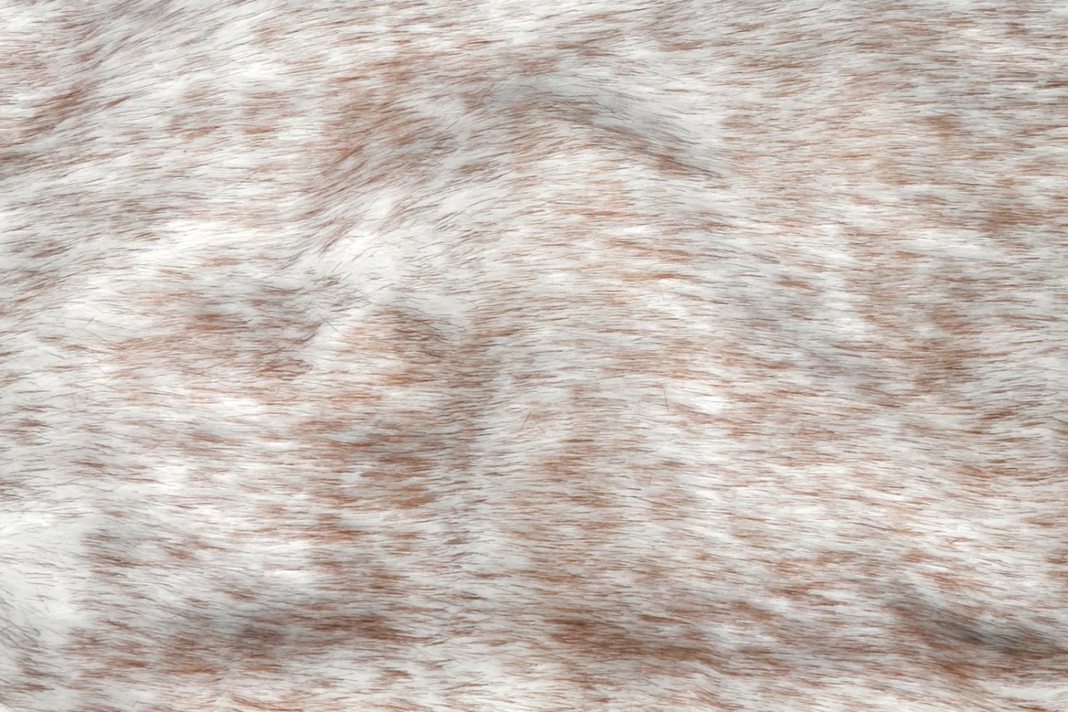 Fellhocker MIO - braun-weiß - mit Metallfuß 3 Fellhocker MIO - braun-weiß - mit Metallfuß – Bild 3