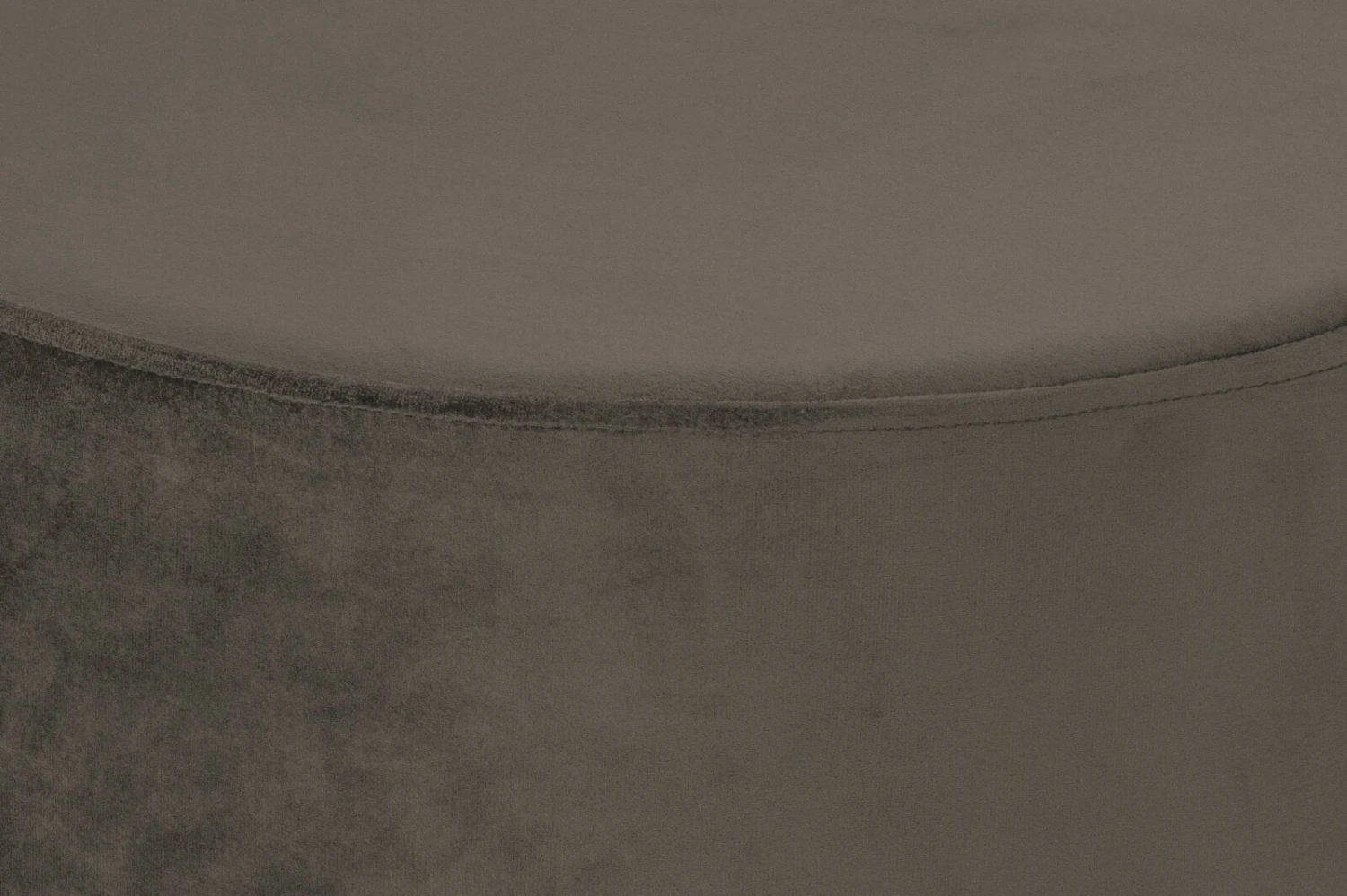 Polsterhocker NANO - taupe - mit Metallfuß 3 Polsterhocker NANO - taupe - mit Metallfuß – Bild 3