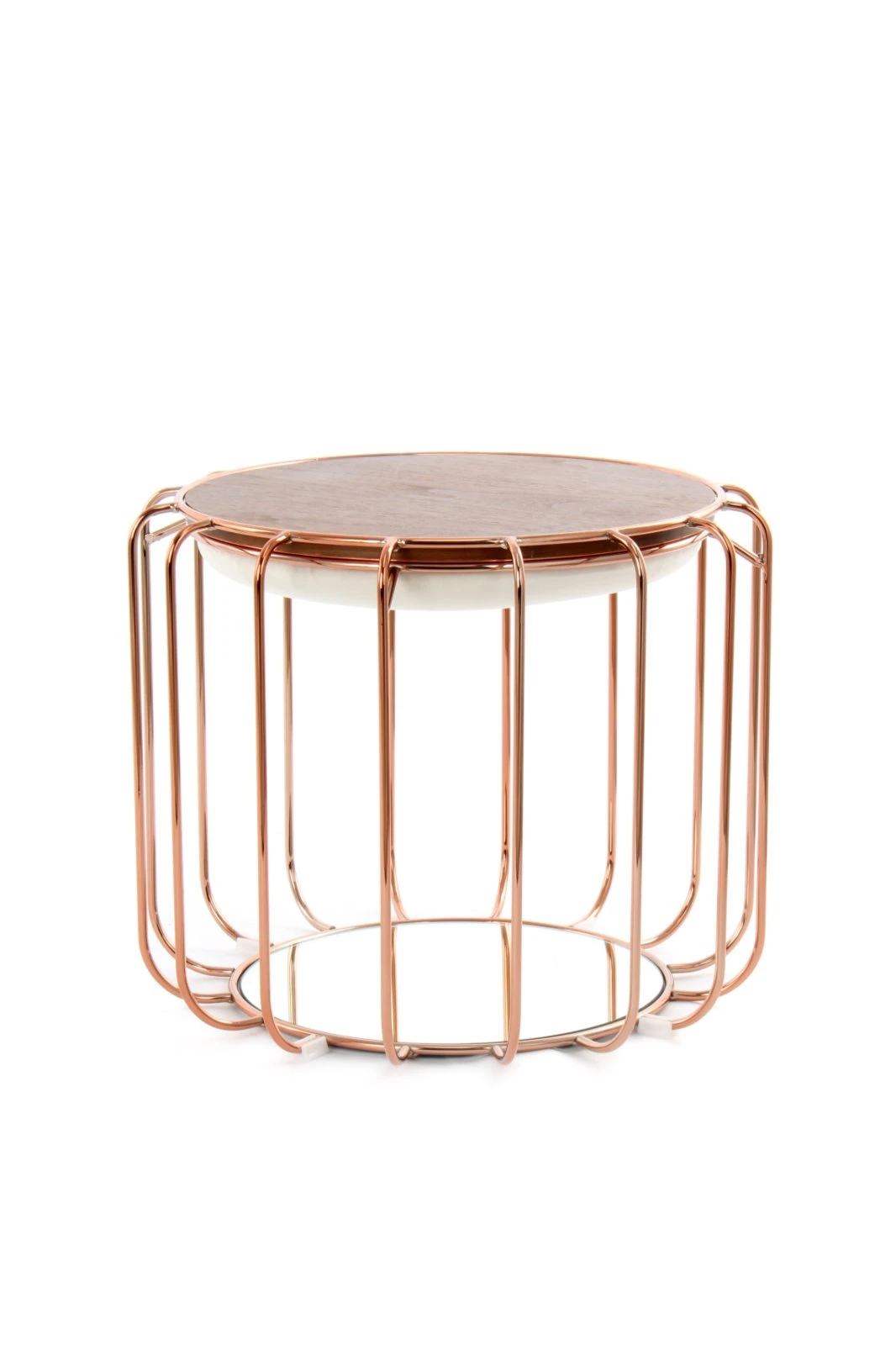 Tisch-Hocker COMFORTABLE - beige-rose - Metall 4 Tisch-Hocker COMFORTABLE - beige-rose - Metall – Bild 4