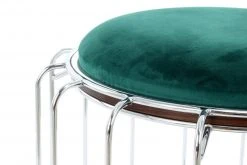 Tisch-Hocker COMFORTABLE - dunkelgrün-silber - Metall -Wohnzimmer Verkäufe 9003394300 03 1600Wx1600H