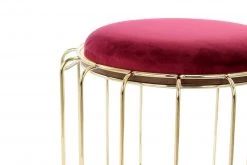 Tisch-Hocker COMFORTABLE - rot-gold - Metall -Wohnzimmer Verkäufe 9003395000 03 1600Wx1600H