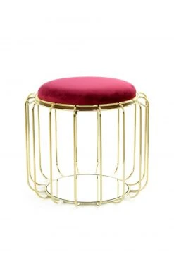 Tisch-Hocker COMFORTABLE - rot-gold - Metall -Wohnzimmer Verkäufe 9003395000 09 1600Wx1600H