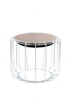 Tisch-Hocker COMFORTABLE - schwarz-silber - Metall -Wohnzimmer Verkäufe 9003395100 04 1600Wx1600H