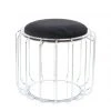 Tisch-Hocker COMFORTABLE - schwarz-silber - Metall