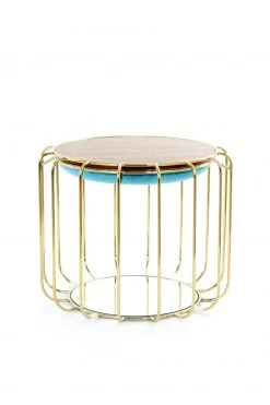 Tisch-Hocker COMFORTABLE - grün-gold - Metall -Wohnzimmer Verkäufe 9003395200 04 1600Wx1600H